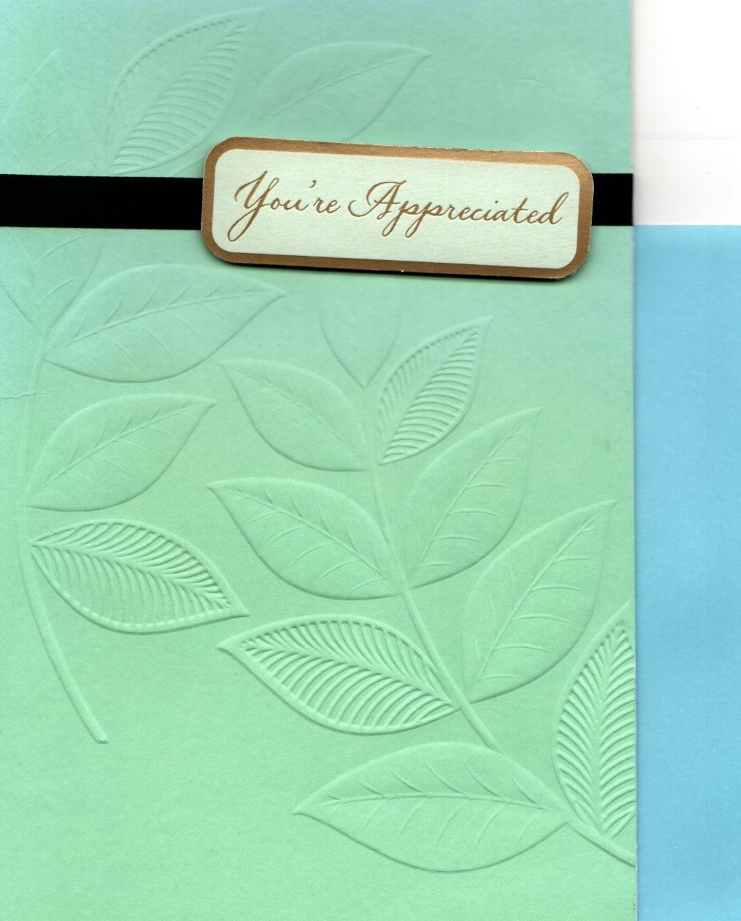 Thank You Kindness Appreciate Appreciation Leaf Leaves Hallmark Greeting Card