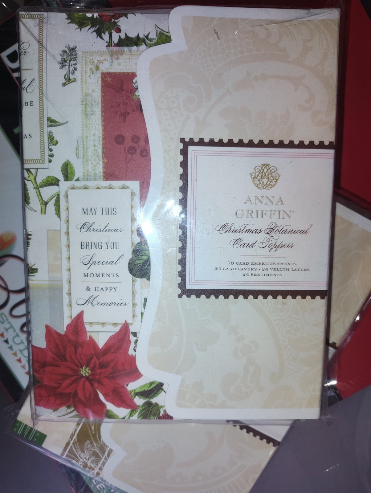 Anna Griffin Christmas Botanical Card Toppers