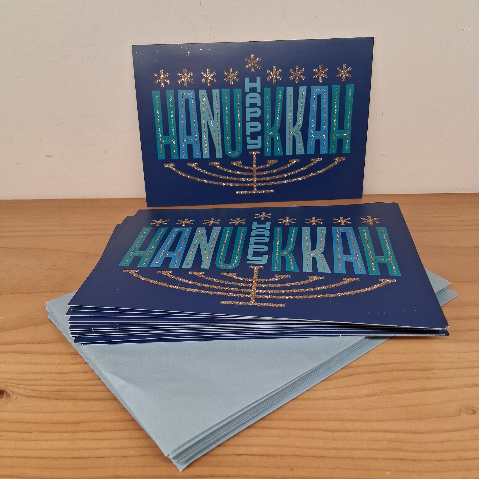 16 CARDS 16 ENVELOPES HALLMARK TREE OF LIFE HAPPY HANUKKAH CARDS