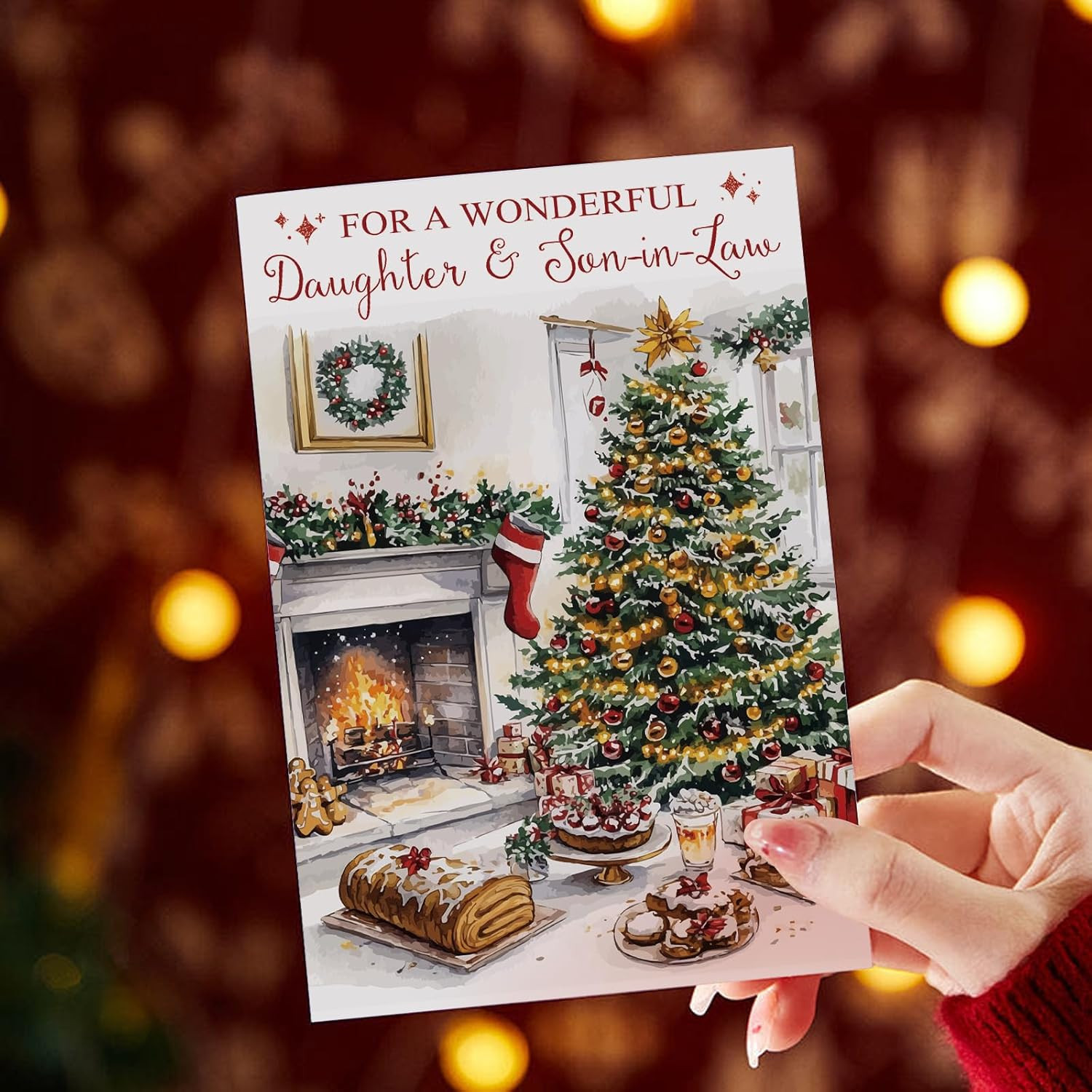 Christmas Card for Daughter and Son-In-Law, Daughter and Son in Law Christmas Ca
