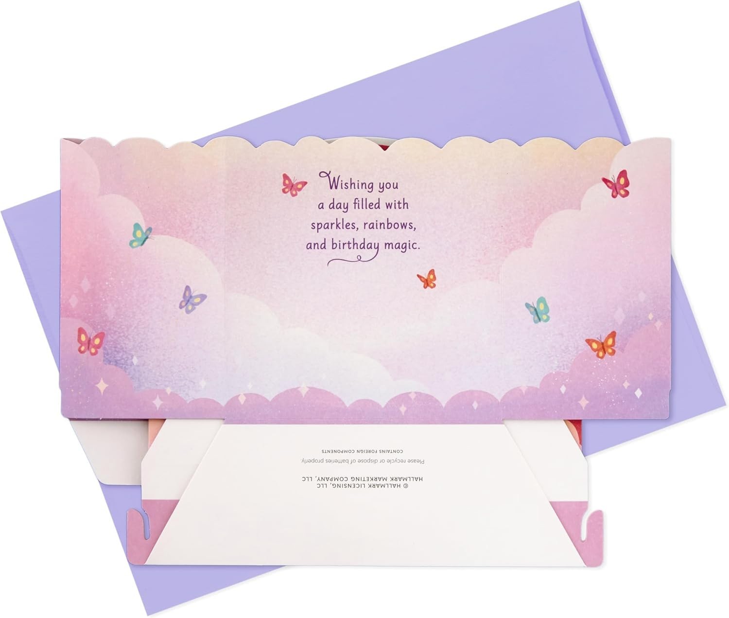Unique 3D Pop-Up Card with Unicorns and Music – Perfect Gift for Birthdays