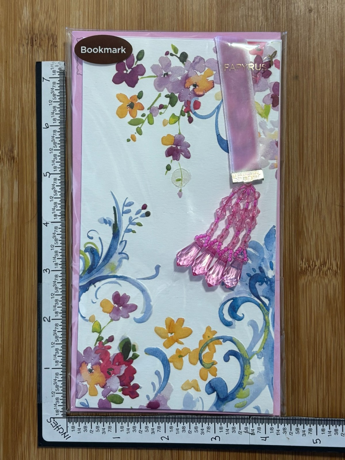 Papyrus Greeting Card Mother’s Happy Mothers ANYONE Bookmark floral fancy
