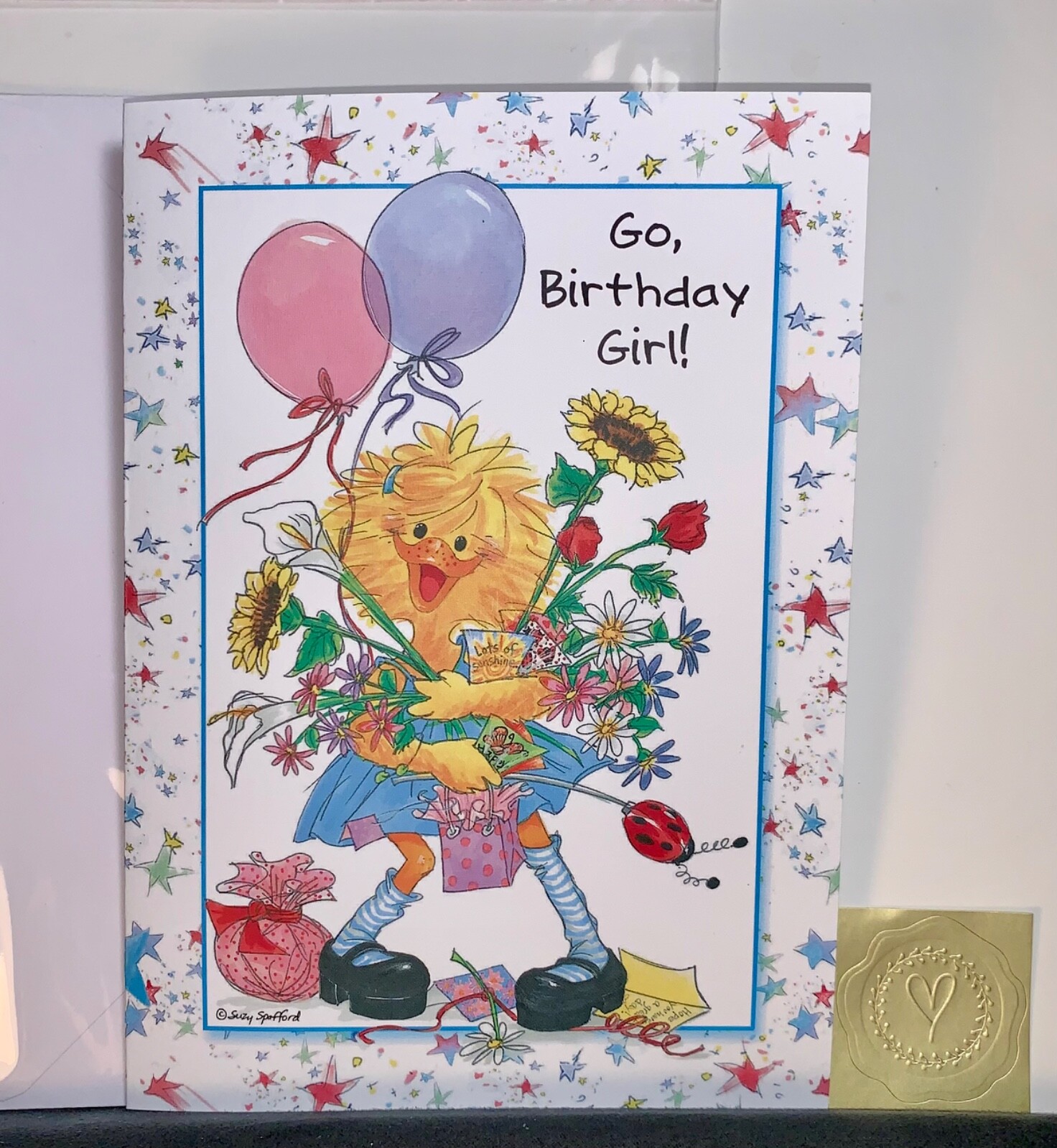 Happy Birthday Card! Suzy’s Zoo Go Birthday Girl! Full of Fun!
