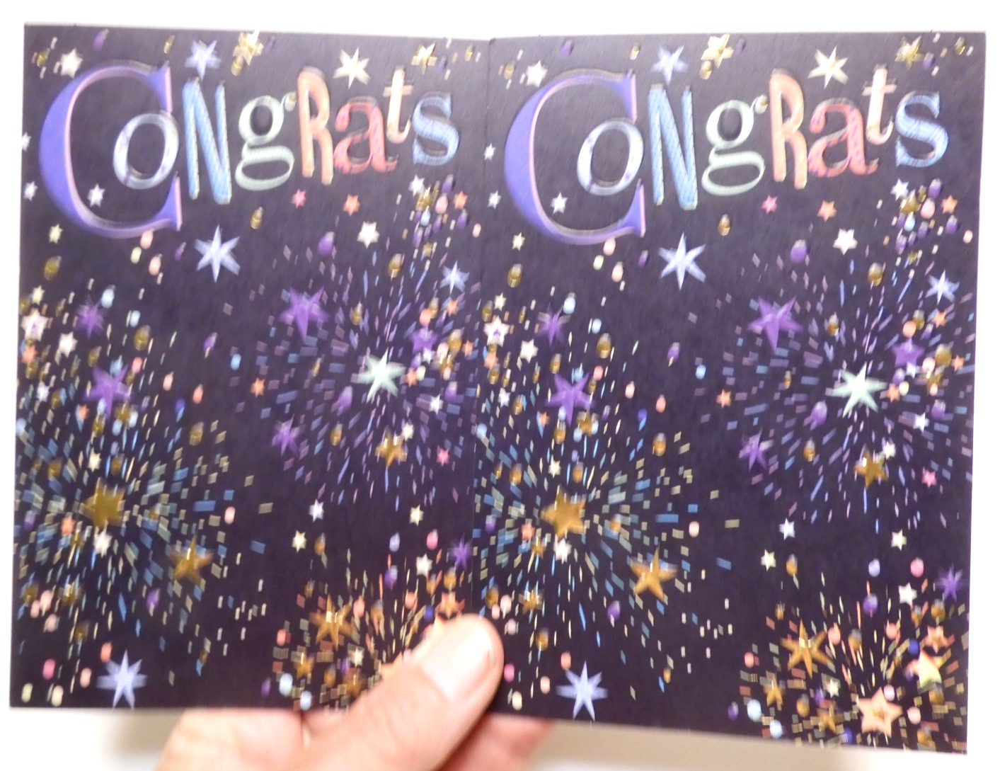2 American Greetings Cards Congrats Congratulations Stars Turnowsky Design
