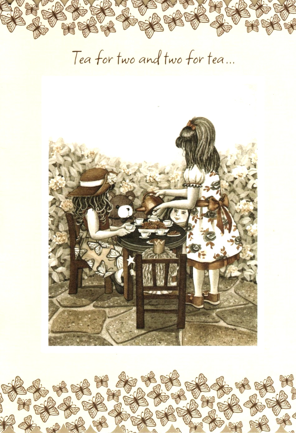 Friend Friendship Teacup Teacups Tea Party Religious Tracy Lizotte Greeting Card