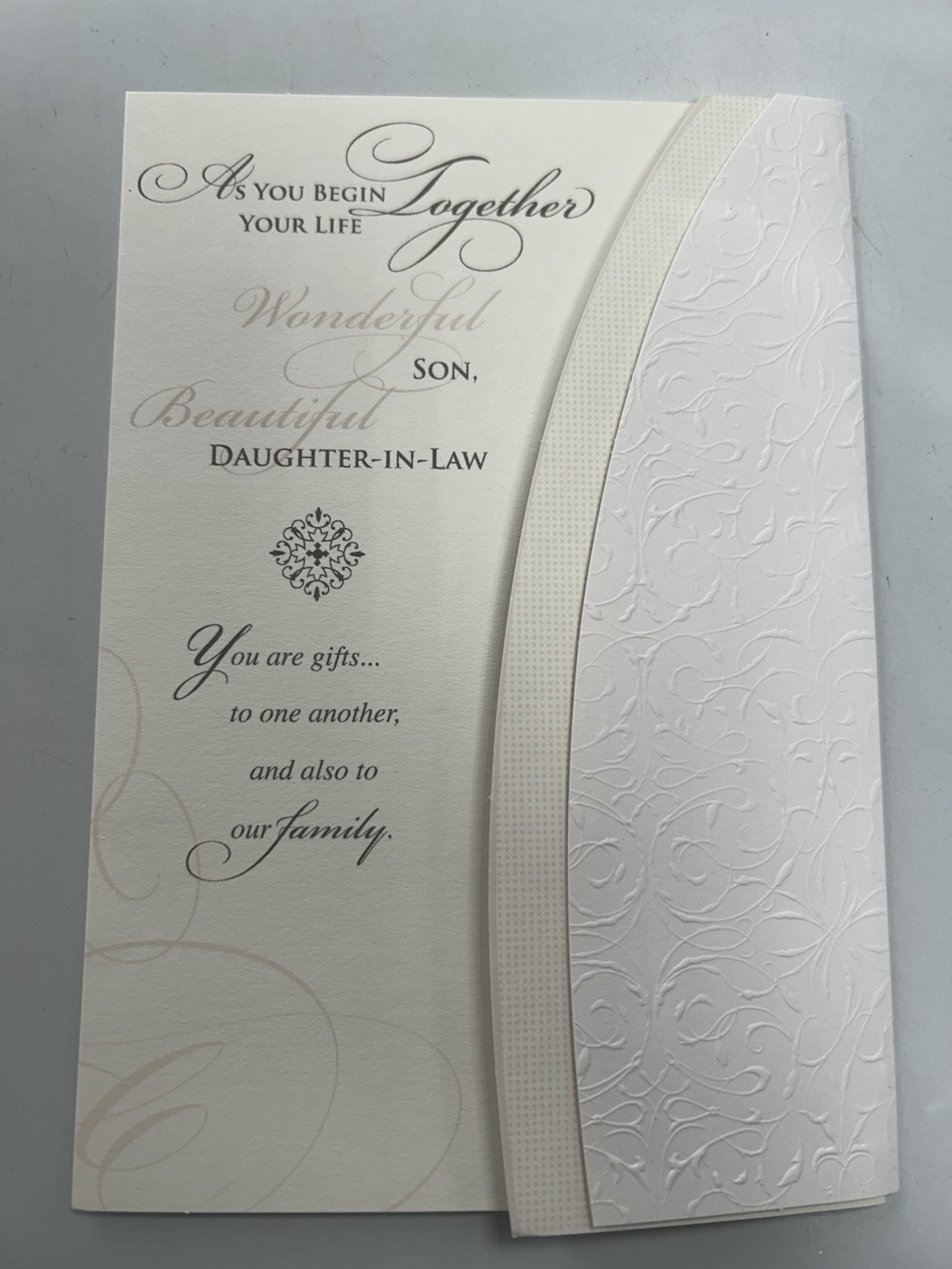 Son and Daughter In Law Wedding Day Greeting Card, Gartner Greetings (Brand New)