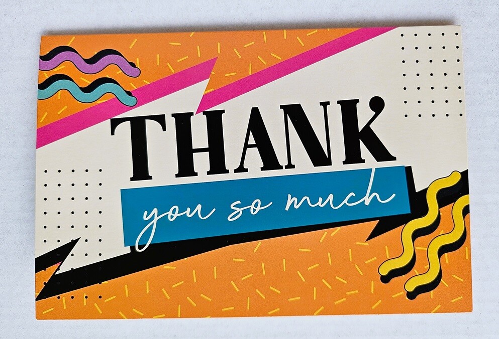 Thank You Gratitude Cards with Envelope and Sticker
