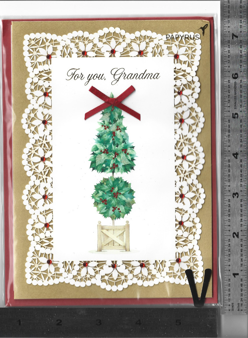 ( x ) – $0 shipping 1 embellished Christmas Card