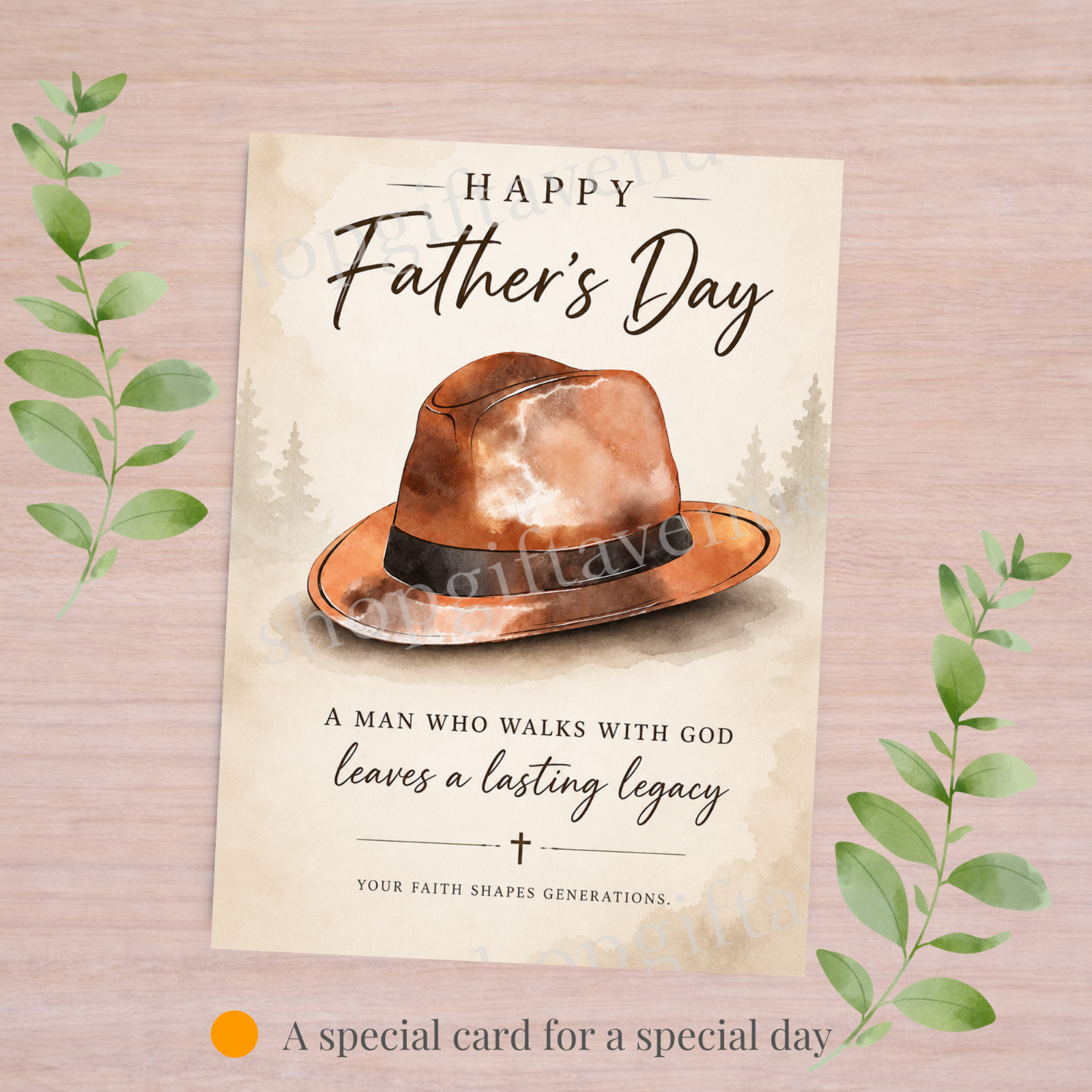 Christian Father’s Day Card Religious Father’s Day Gift Faith Based Card – NEW