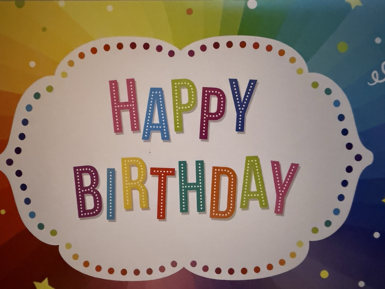 “Happy Birthday” – Stars & Confetti – 4.5″ X 7.5″