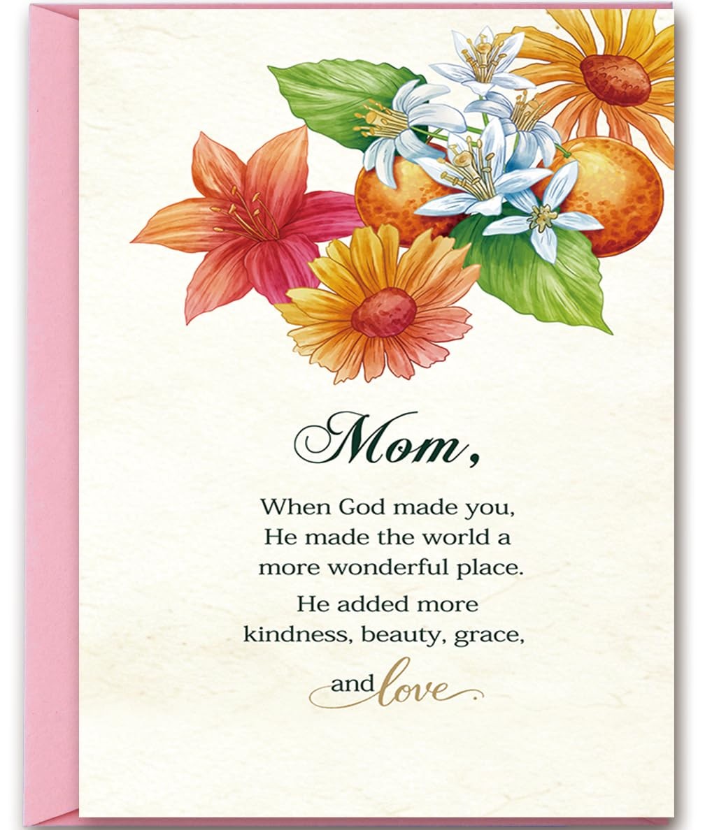 Christian Mother’s Day Card for Mom ，Religious Floral Happy Mothers Day Gifts…