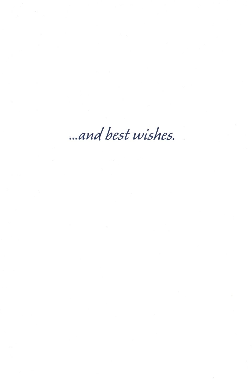 Classic Congratulations & Best Wishes Scroll Floral Greeting Card
