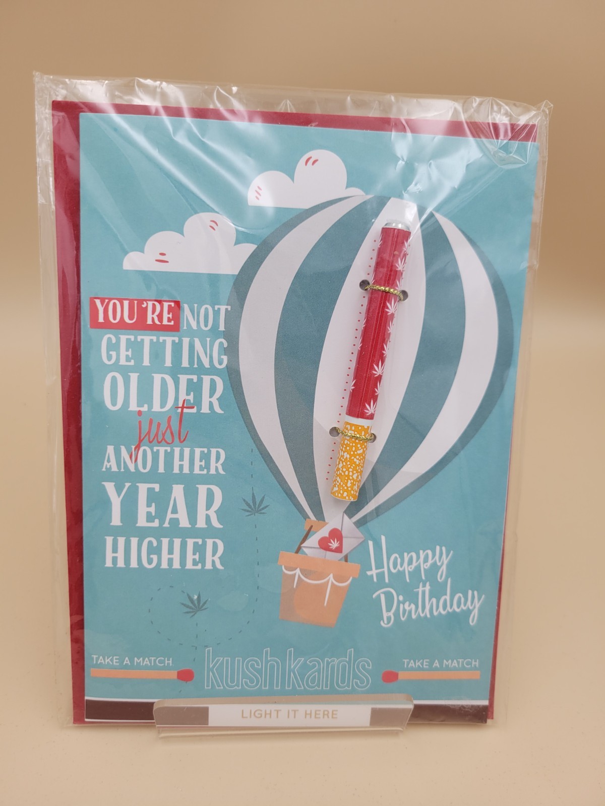 420 High Wishes Birthday Card Weed Pot Smkers Kush Cards With One Hitter