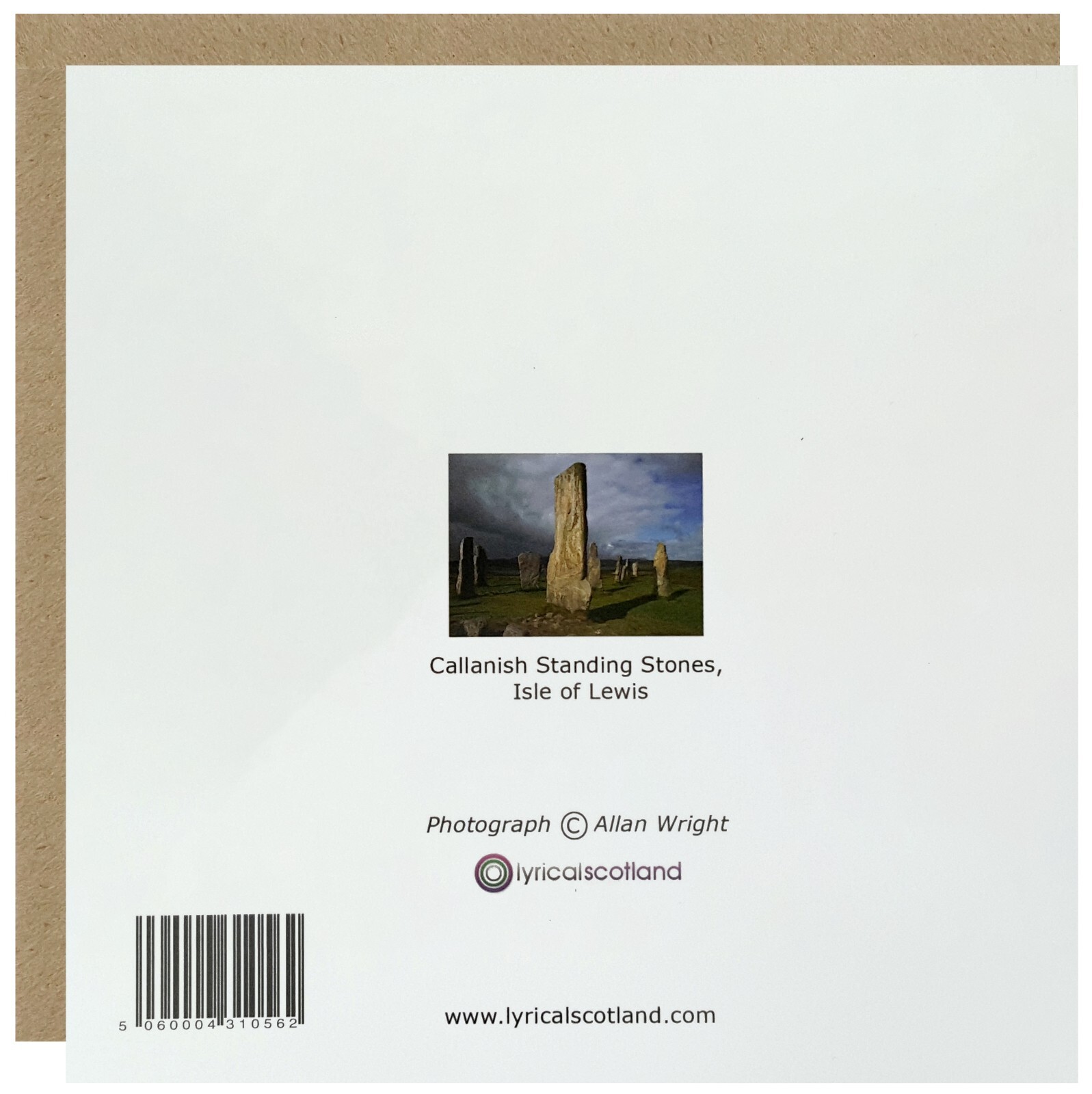 LYRICAL Scotland 6 Set Of 15cm x 15cm Mixed set Scene of Scotland Birthday