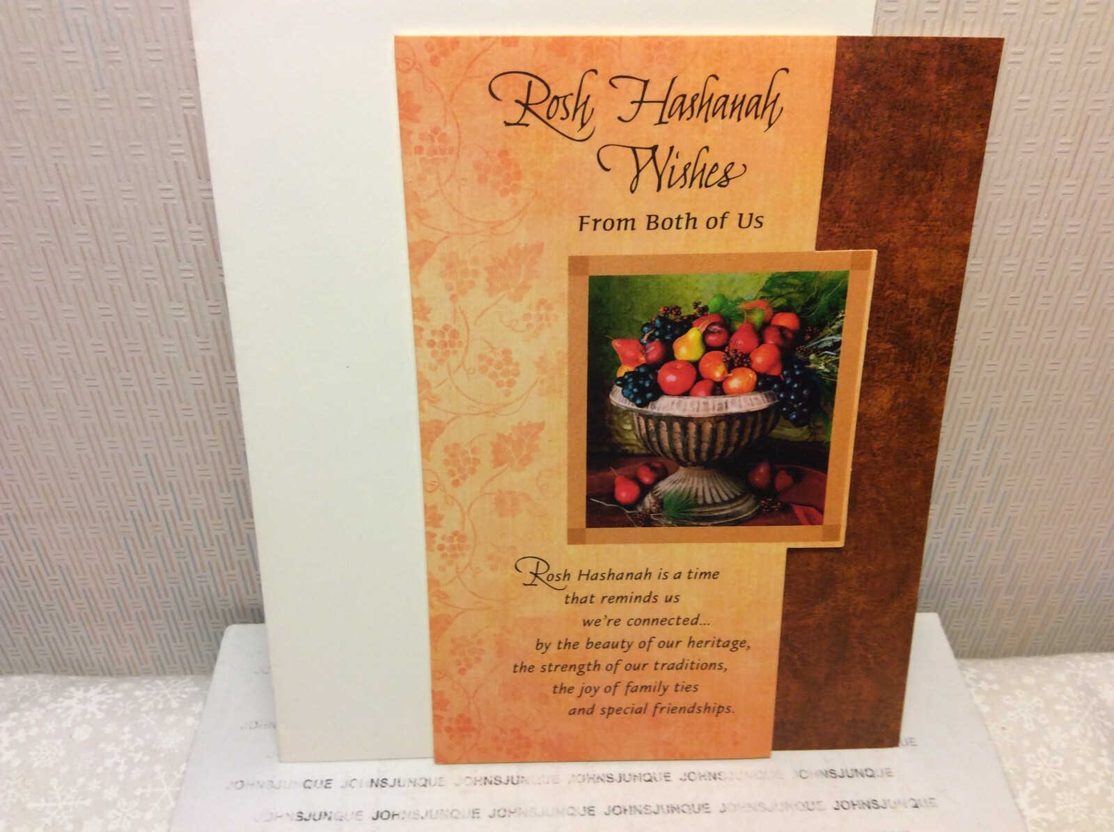 JEWISH NEW YEAR GREETING CARD HALLMARK New w/Envelope “Rosh Hashanah Wishes…”