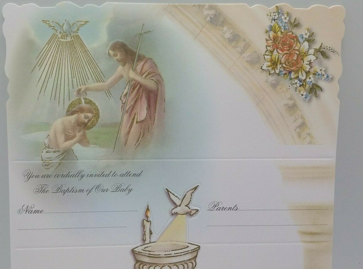 Baptism, Christening invitations, Party Favors, English, Invitaciones,Girl Boy