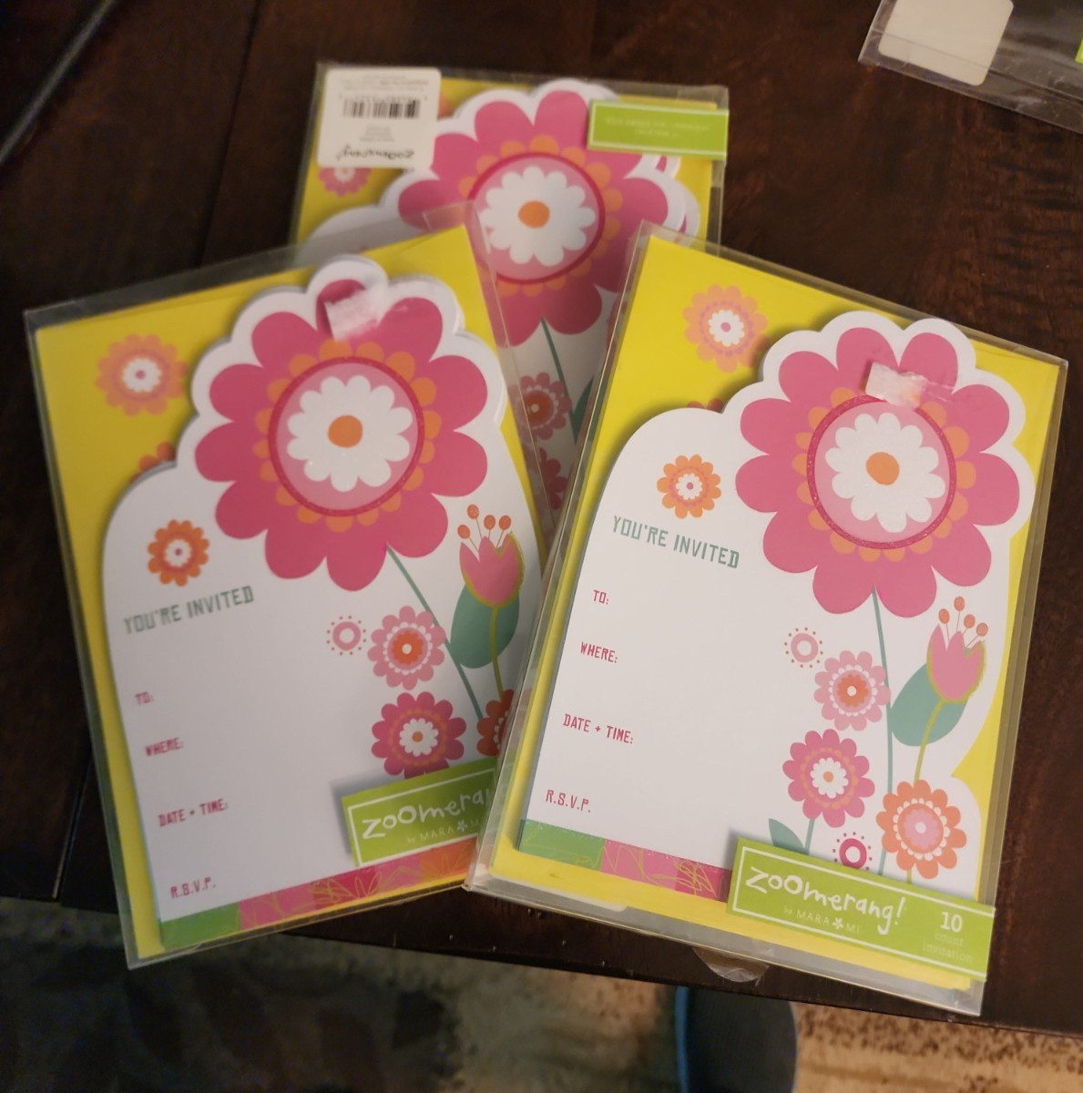 Zoomerang Invitations/Party Invite Cards with Envelopes 29 – (2 boxes New)