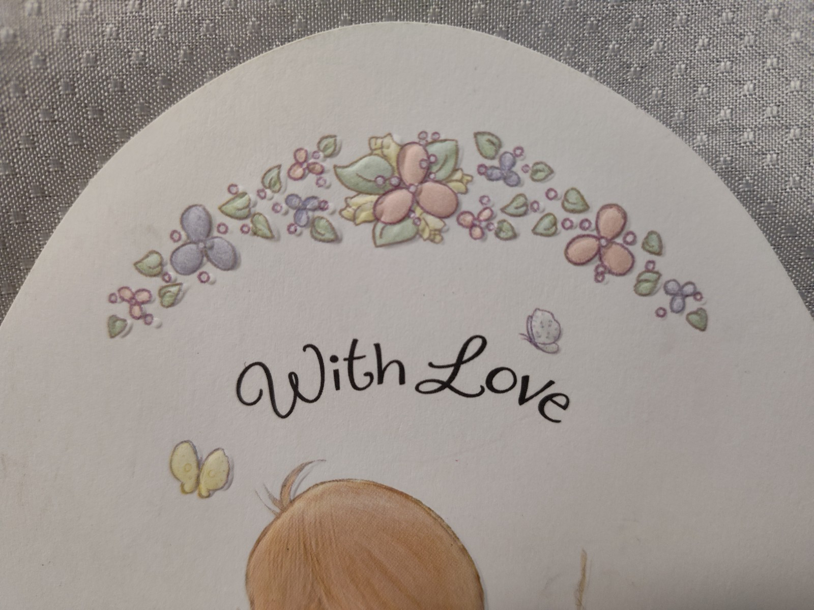 Hallmark Easter Greeting Card*Precious Moments*With Love*Embossed*New!