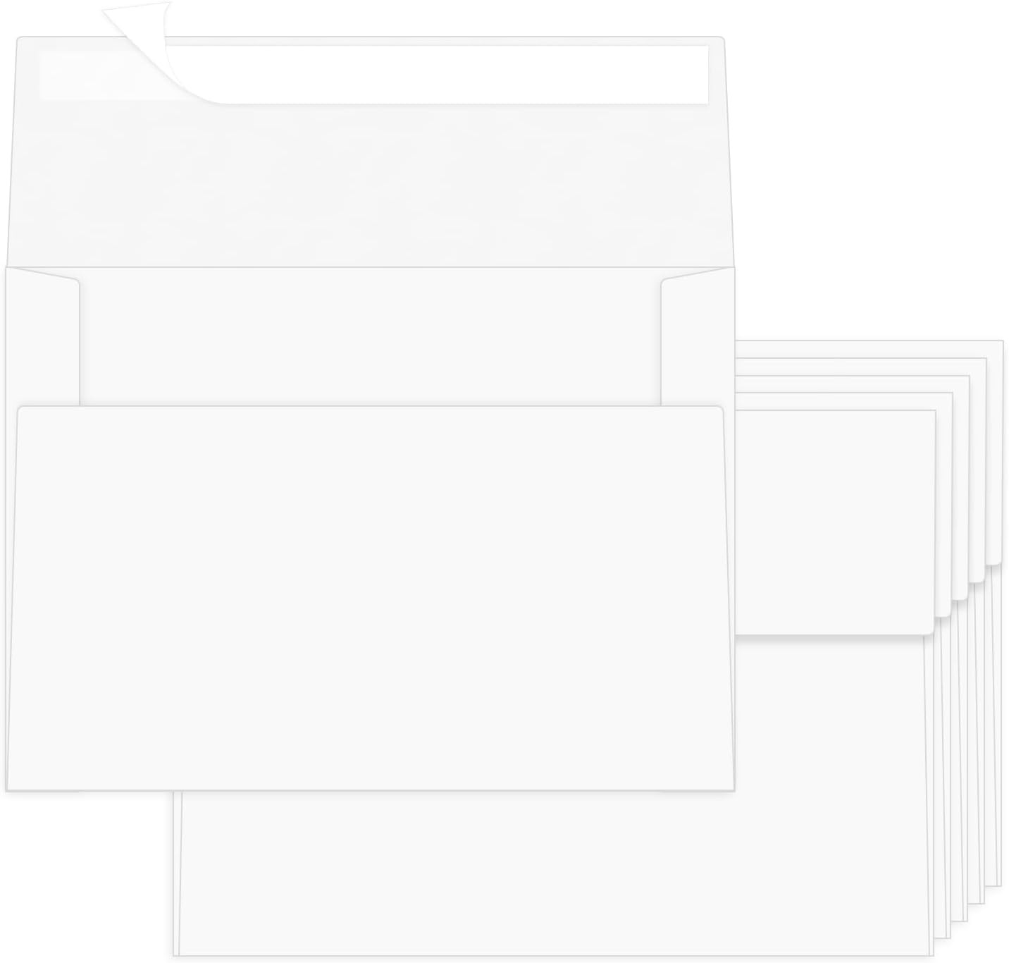 100 Pack A2 Envelopes White 4.375×5.75 Invitation Envelopes Self Seal for Wed…