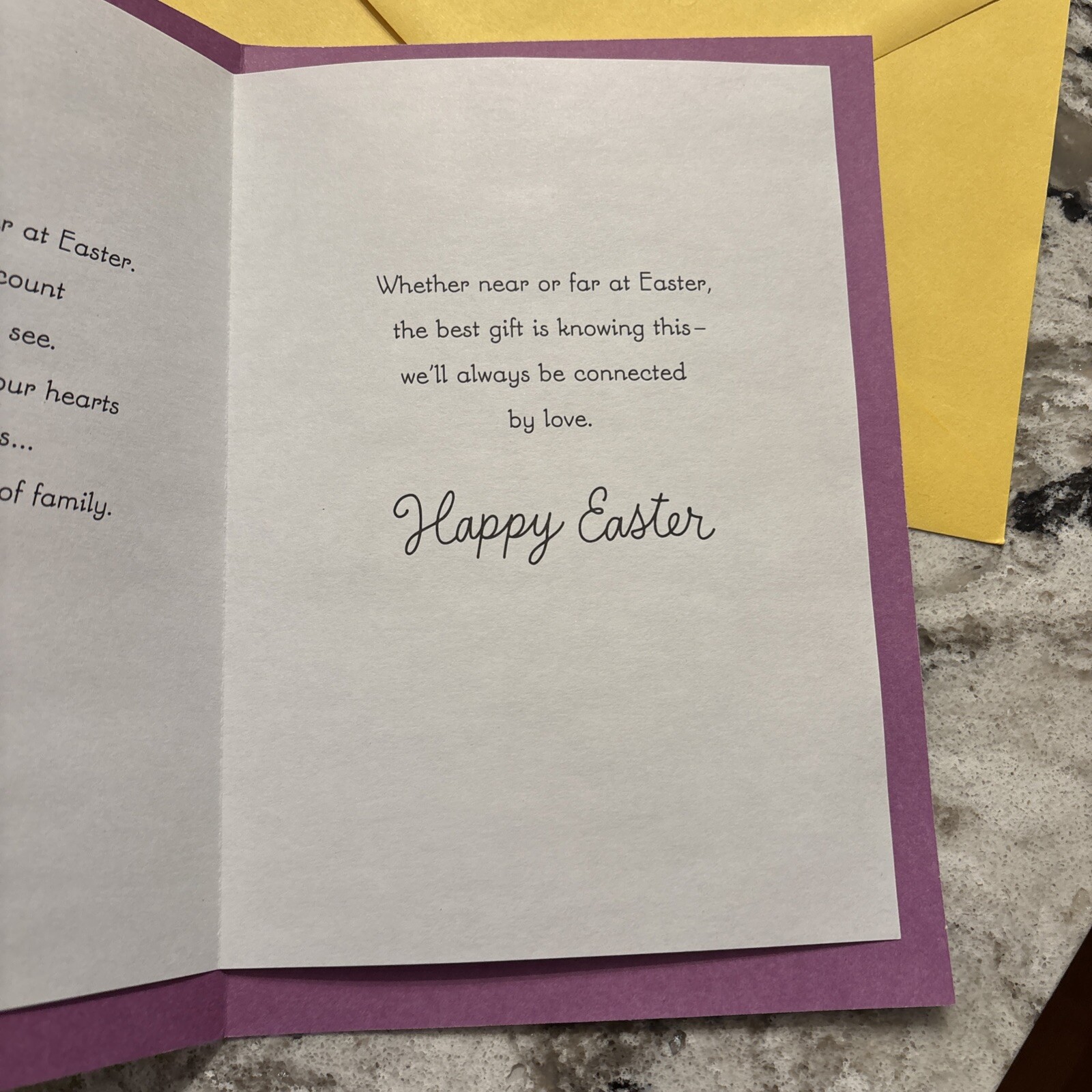 Easter For A Daughter And Her Family Love ❤️ 5.5”x8” Hallmark Greeting Card