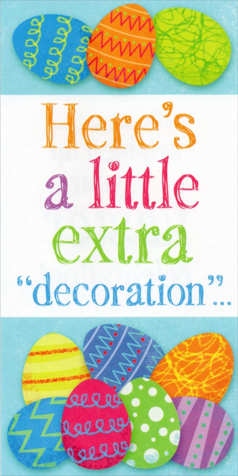 Happy EASTER Gift Card Money Holder, A Little Extra “Decoration” by Hallmark + ✉