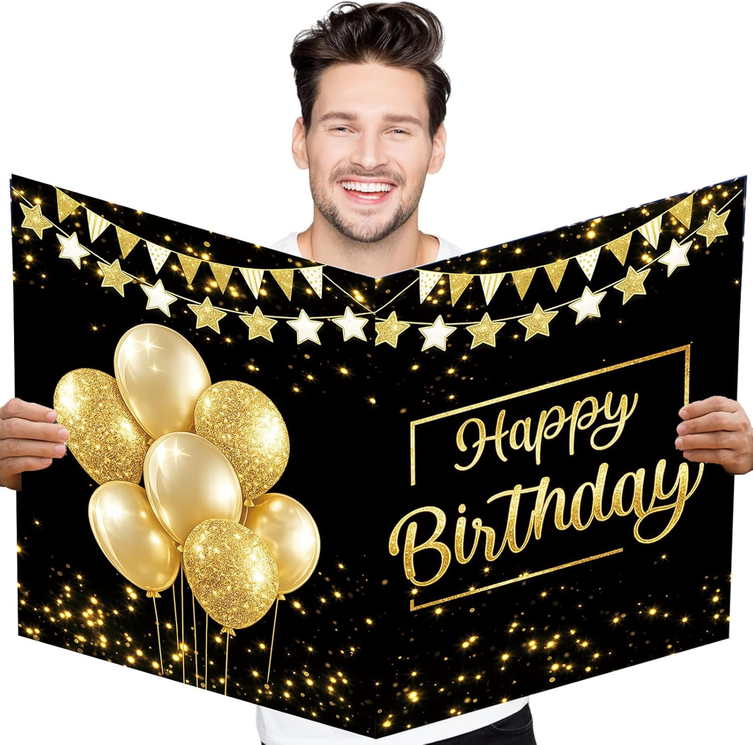 Jumbo Birthday Card with Envelope 22 X 14 Inch Giant Greeting Card for Women Men