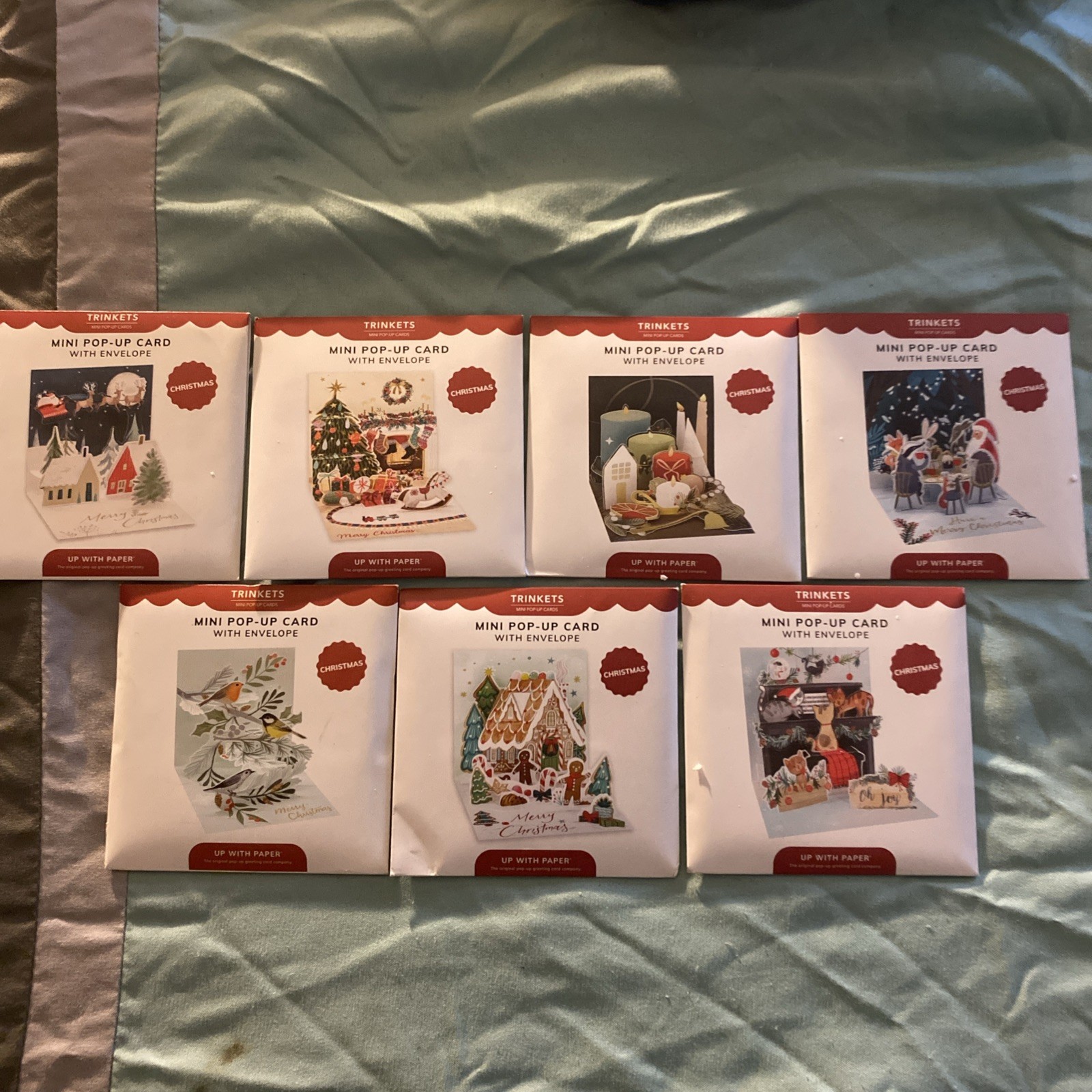 Pop Up Greeting Christmas Cards 7 Different scenes