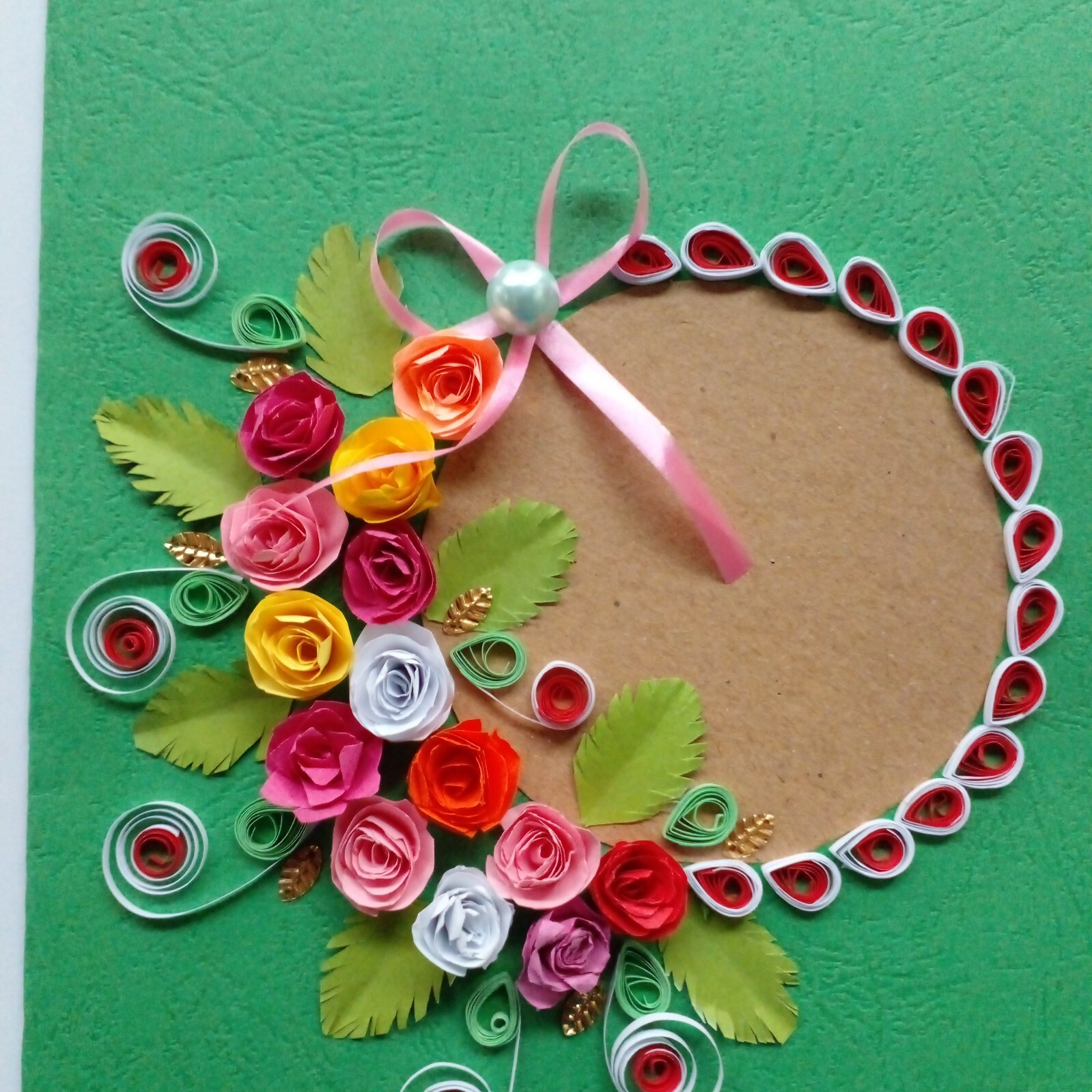 Handmade Paper Crafted Flowers New Year, Anniversary, Birth Day Wishes Sri Lanka