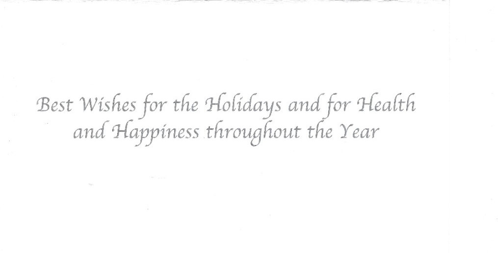Unused Christmas Greeting Card, Snowy Cottage Scene, Iwao Adachi MFPAUSA New