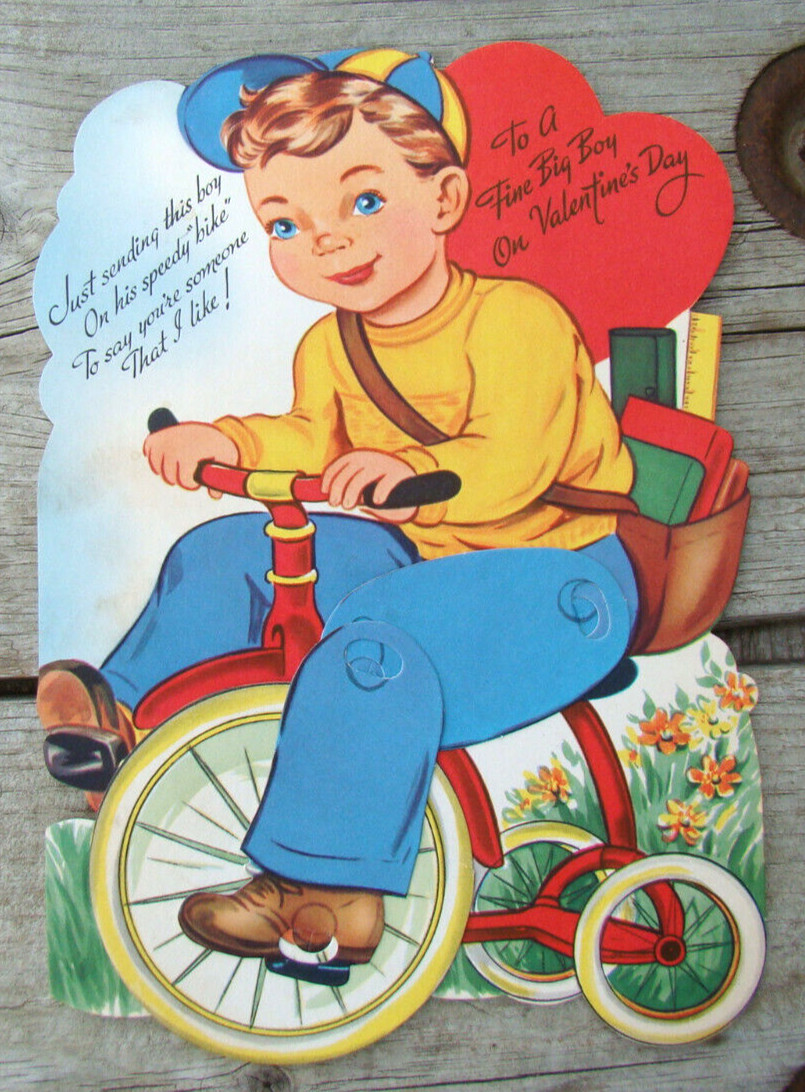1950s Children’s Valentines ~Mechanical Movable~ Queen Train Vintage Love 💌