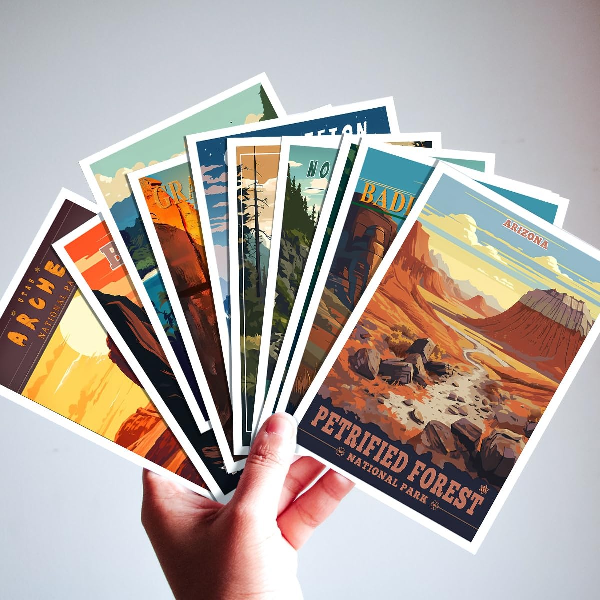National Parks Theme Postcard Set: Retro Travel Posters Wall Decoration – 63 …