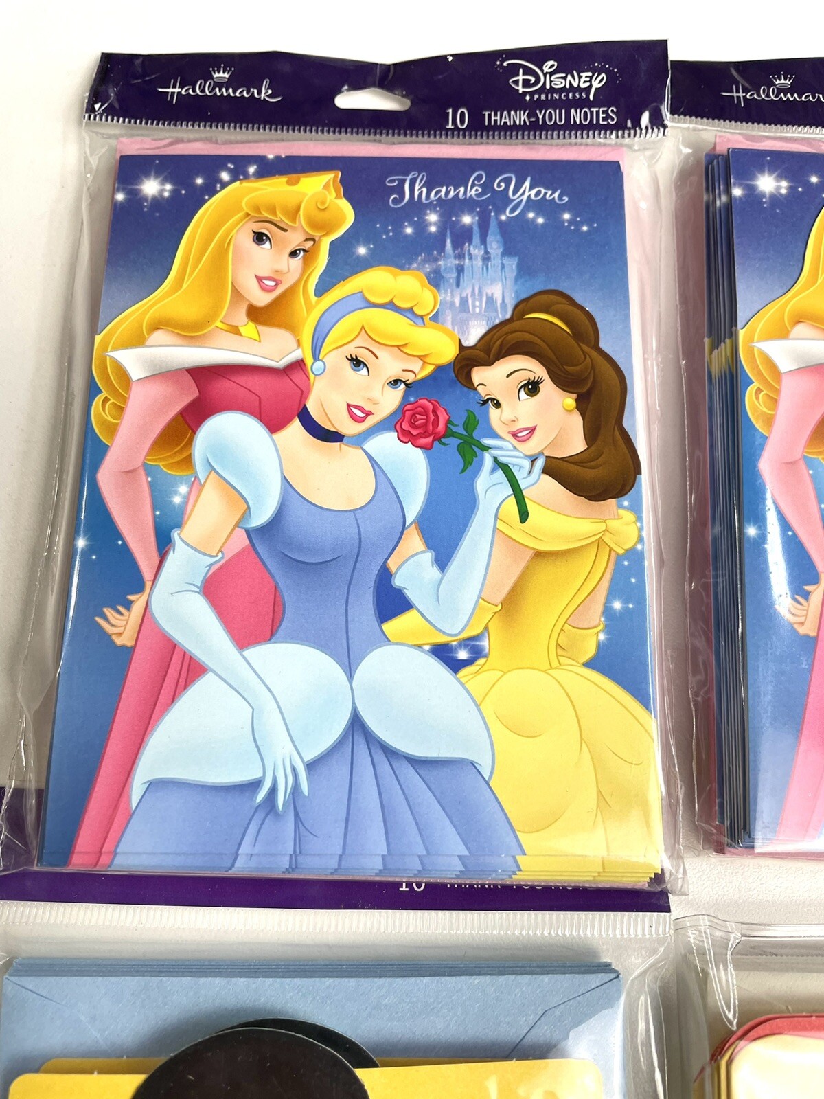 Hallmark Disney Peanuts THANK YOU Note Cards 4 10-Packs Princess Mickey Snoopy
