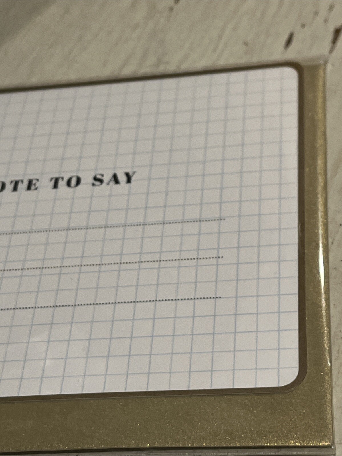 Multipurpose Card “A Little Note To Say” Blank Inside~scribble & Write￼