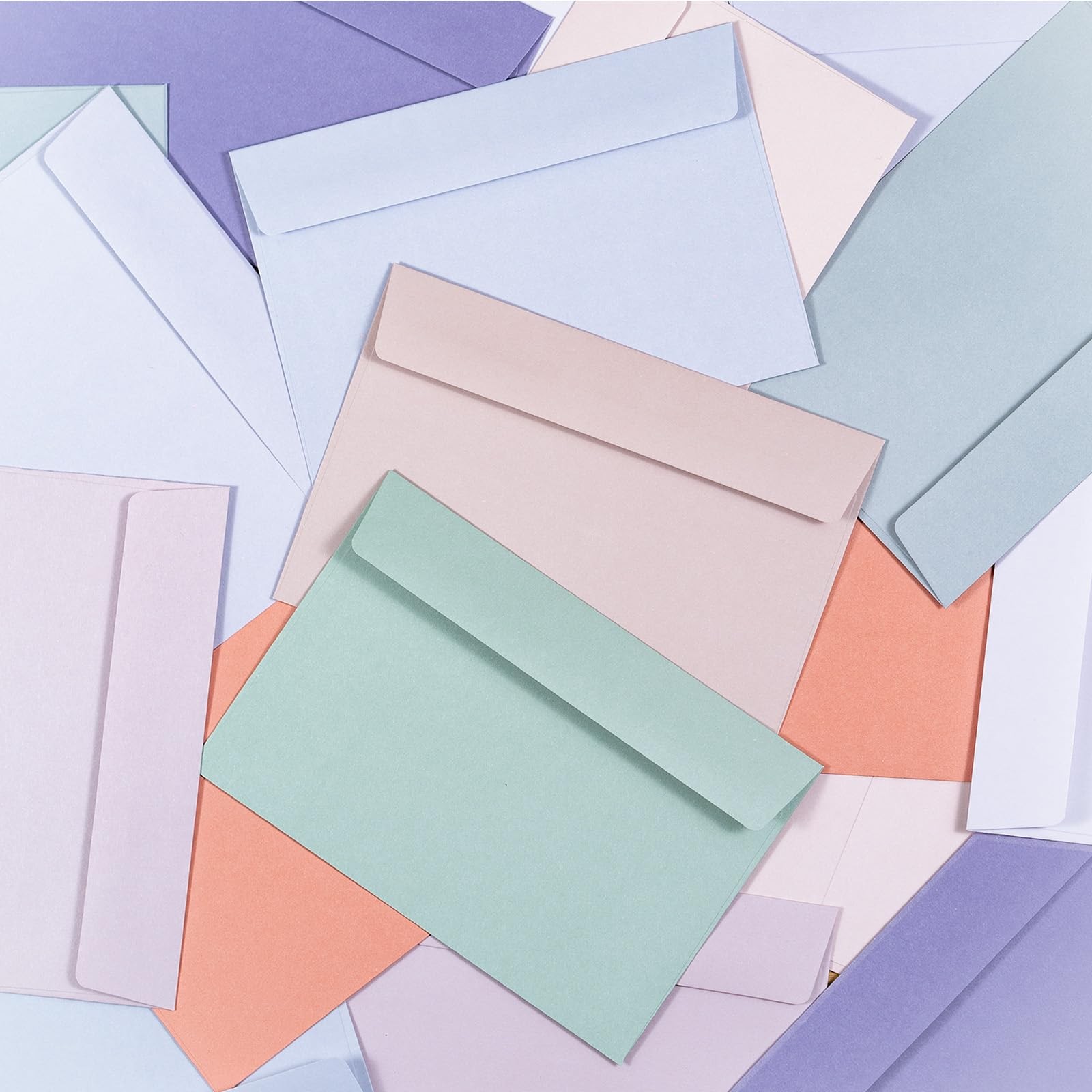 A4 Envelopes Colored 4×6 Invitations 4 1/4 x 6 1/4 Inch 10 Pastel 50 PCS