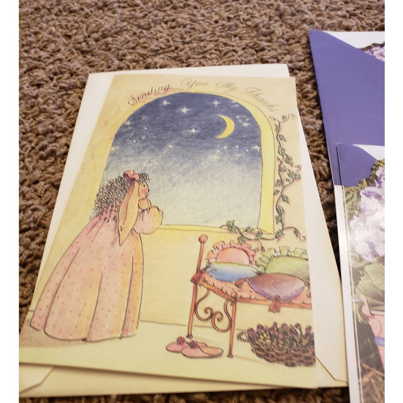 Thank You Greeting Cards Lot Set of 6 Appreciation Puppy, Butterfly, Floral