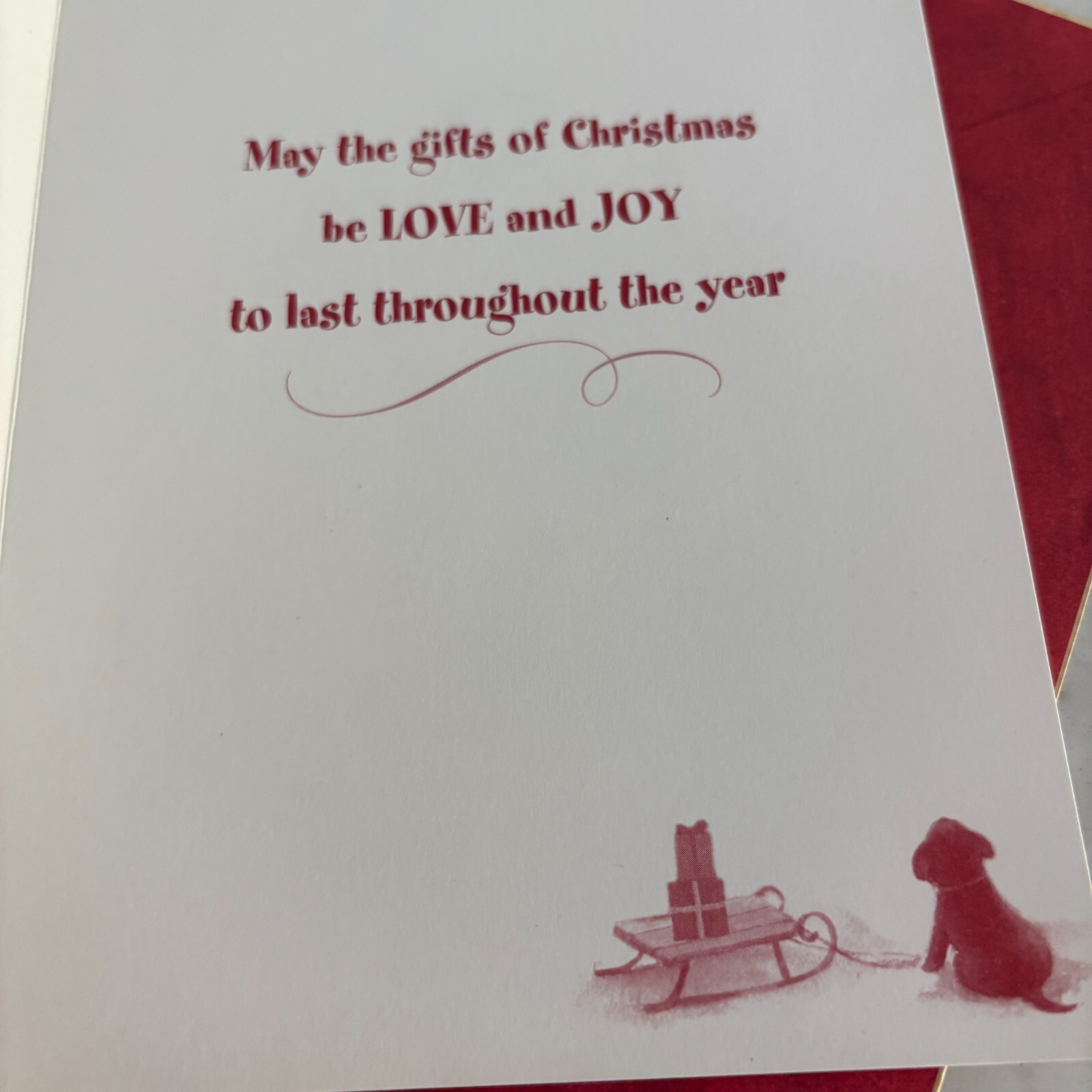May The Gifts of Christmas Be Love And Joy Toys Greetings Card with Envelope