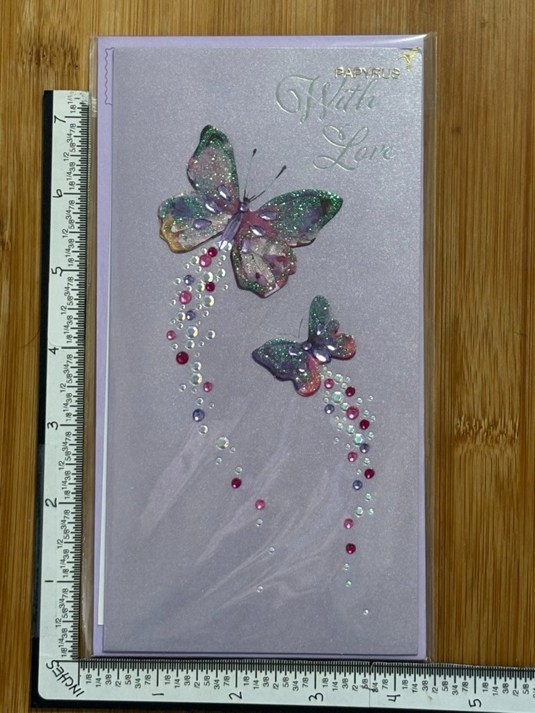 Papyrus Greeting Card Mother’s Happy Mothers MOM 2 Butterflies Special With Love