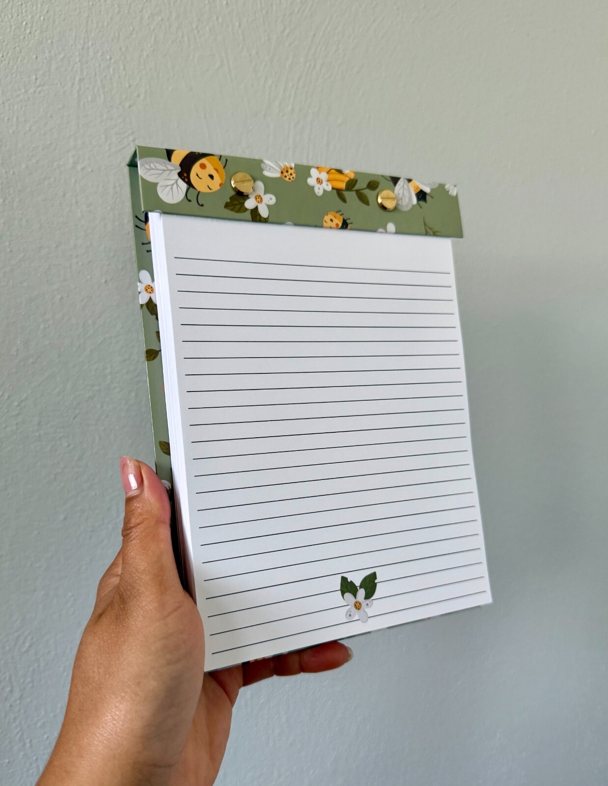 Refillable Notepad with Tear-Off Pages, Reusable Notepads, Hard Cover 6×8 Inches