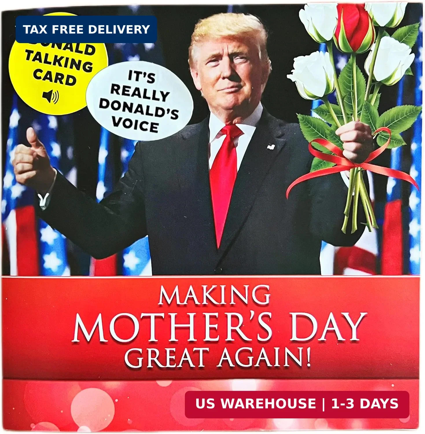 Share Talking Donald Trump Mother’s Day Card – Hear Trump’s Real Voice Deliver a