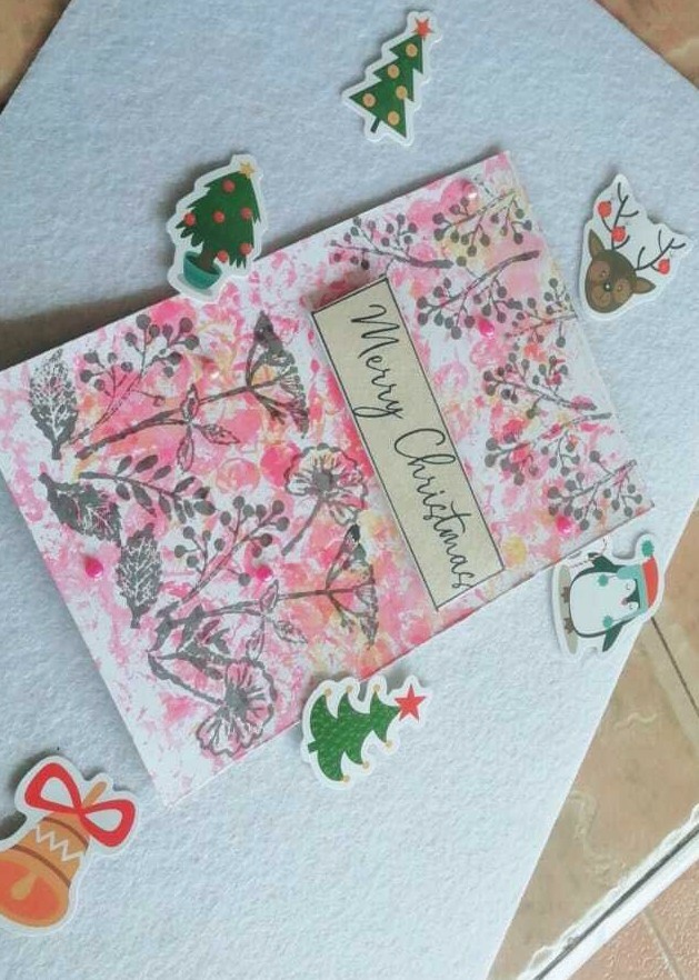 Seasonal Greeting Card Christmas wishes Handmade Cards Sri Lanka.
