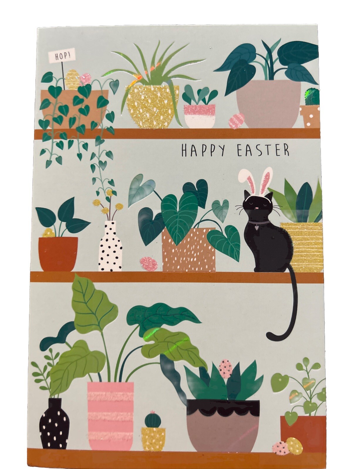Easter Greeting Card- Happy Easter – Easter Cat With Bunny Ears