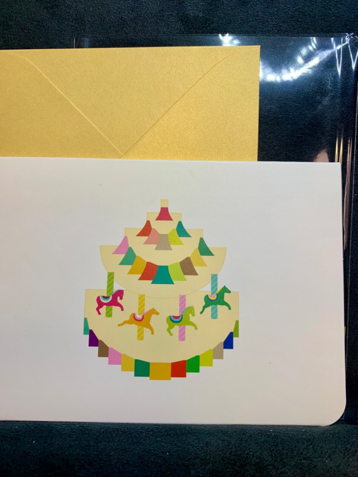 Happy Anniversary Happy Together 3D Pop Up Card Carousel Rainbow Colors