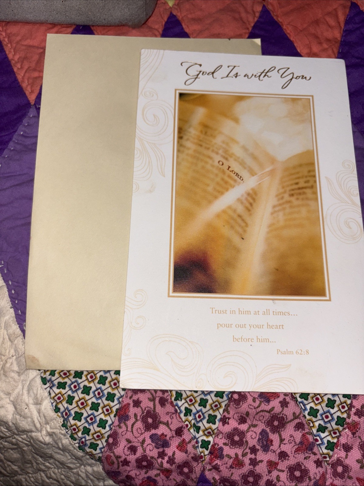 God Is With You Sympathy Card