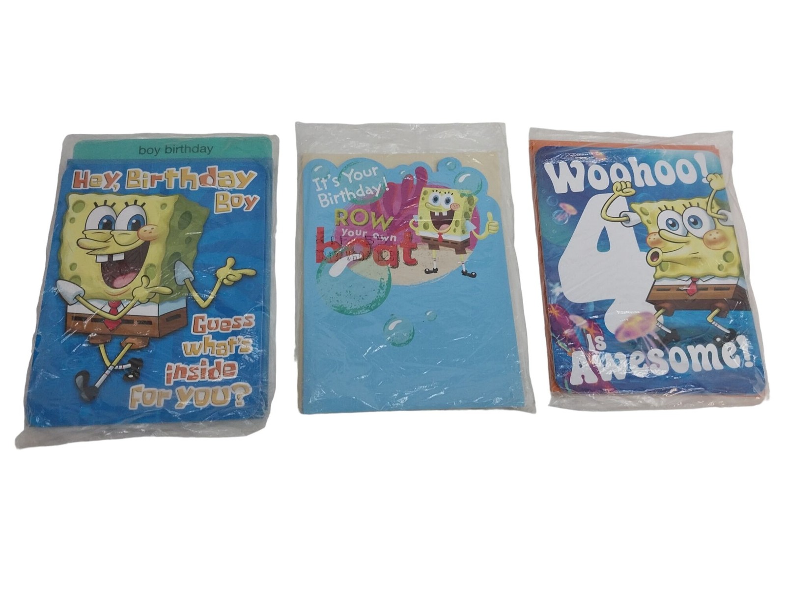 SpongeBob SquarePants Birthday Cards Lot Of 18 NEW SEALED