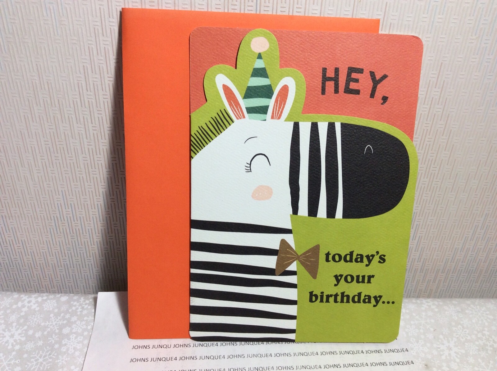 HAPPY BIRTHDAY CHILDREN’S CARD RSVP New w/Envelope “Hey, today’s your B-day…”