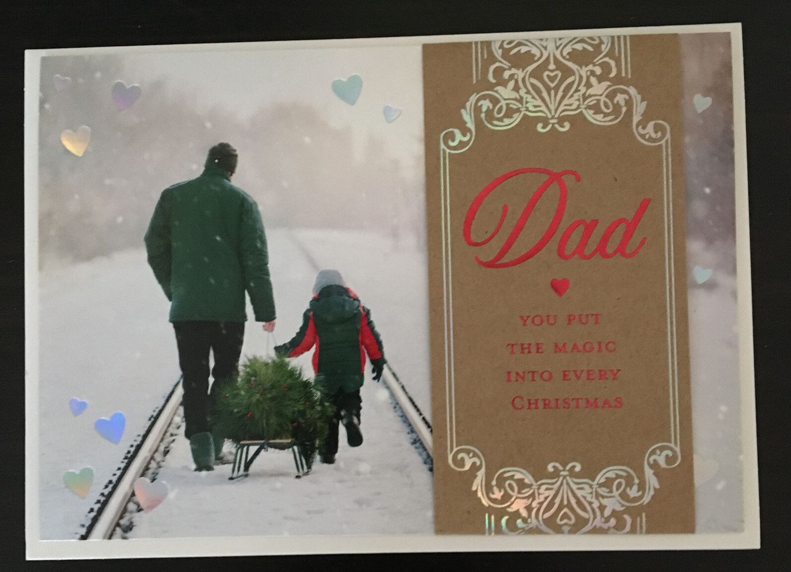 Papyrus Paper Destiny card Christmas Card – For Dad, 1 Each 🌲