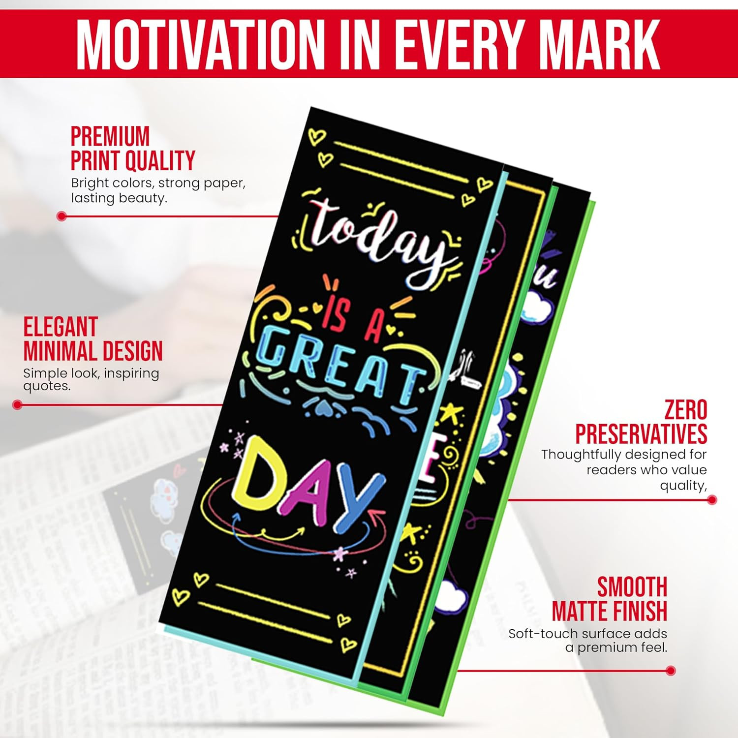 Iconikal 100-Count Inspirational, Motivational, Gratitude, Appreciation, Kindnes