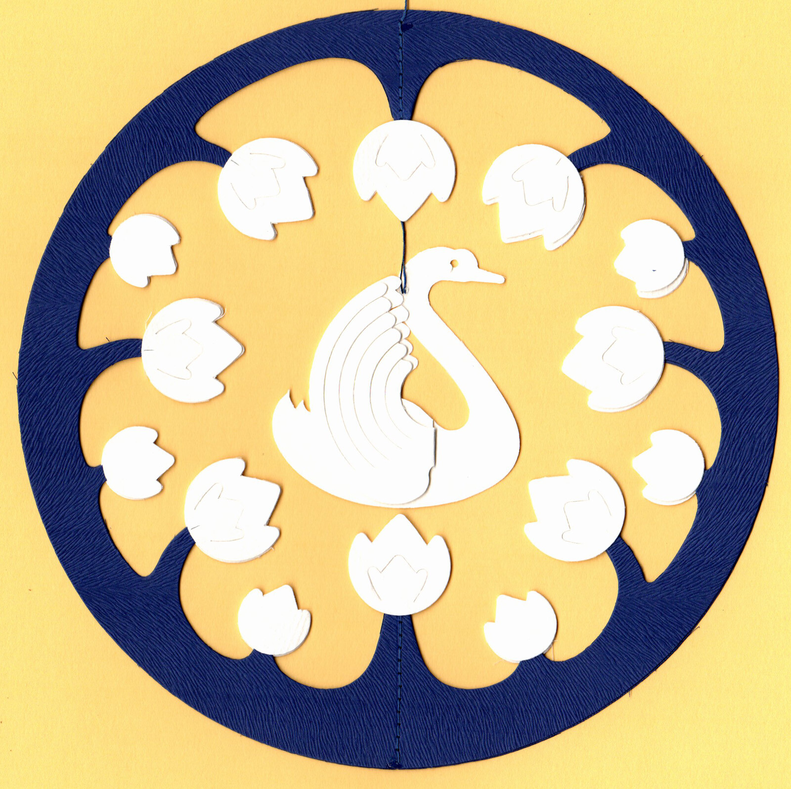 SCANDINAVIAN DANISH MOBILES SWAN PEACOCK TEARDROP CARDS TEDDY BEAR PAPER CUT-OUT