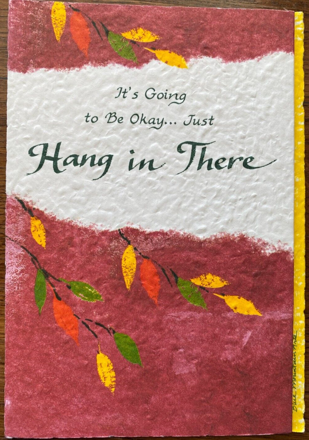 Blue Mountain Arts Greeting Card “It’s going to be okay Hang in there