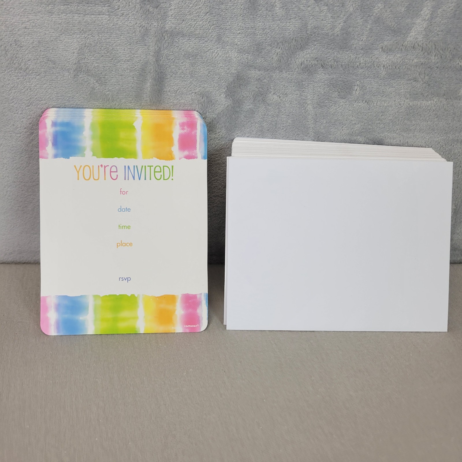 You’re Invited Invitations with Envelopes Party Event Tye Dye Style 44 count
